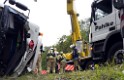 VU Gefahrgut LKW umgestuerzt A 4 Rich Koeln Hoehe AS Gummersbach P369